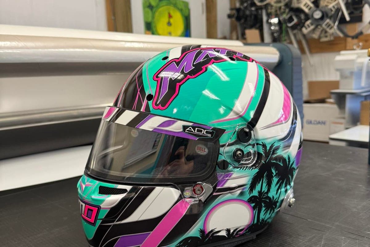 Miami Vice Helmet Wrap