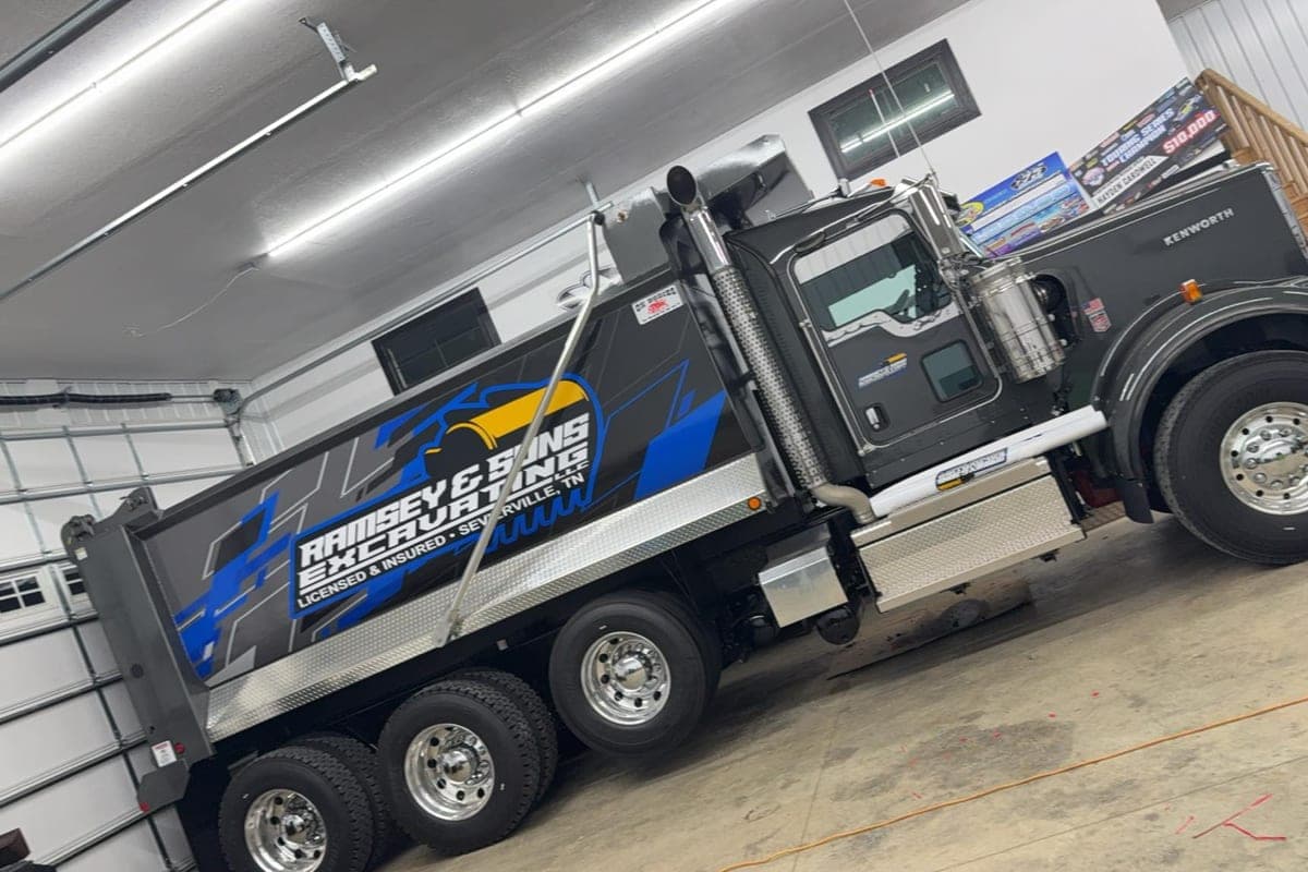 Ramsey & Sons Excavating Truck Wrap